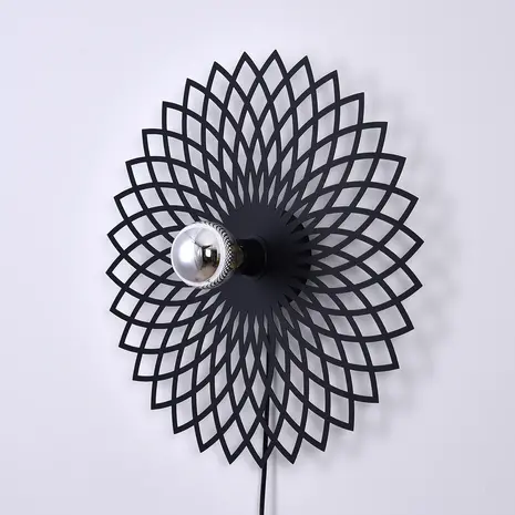 Ylumen Wandlamp Ombra Ø 50 cm zwart Ylumen Wandlamp Ombra Ø 50 cm zwart