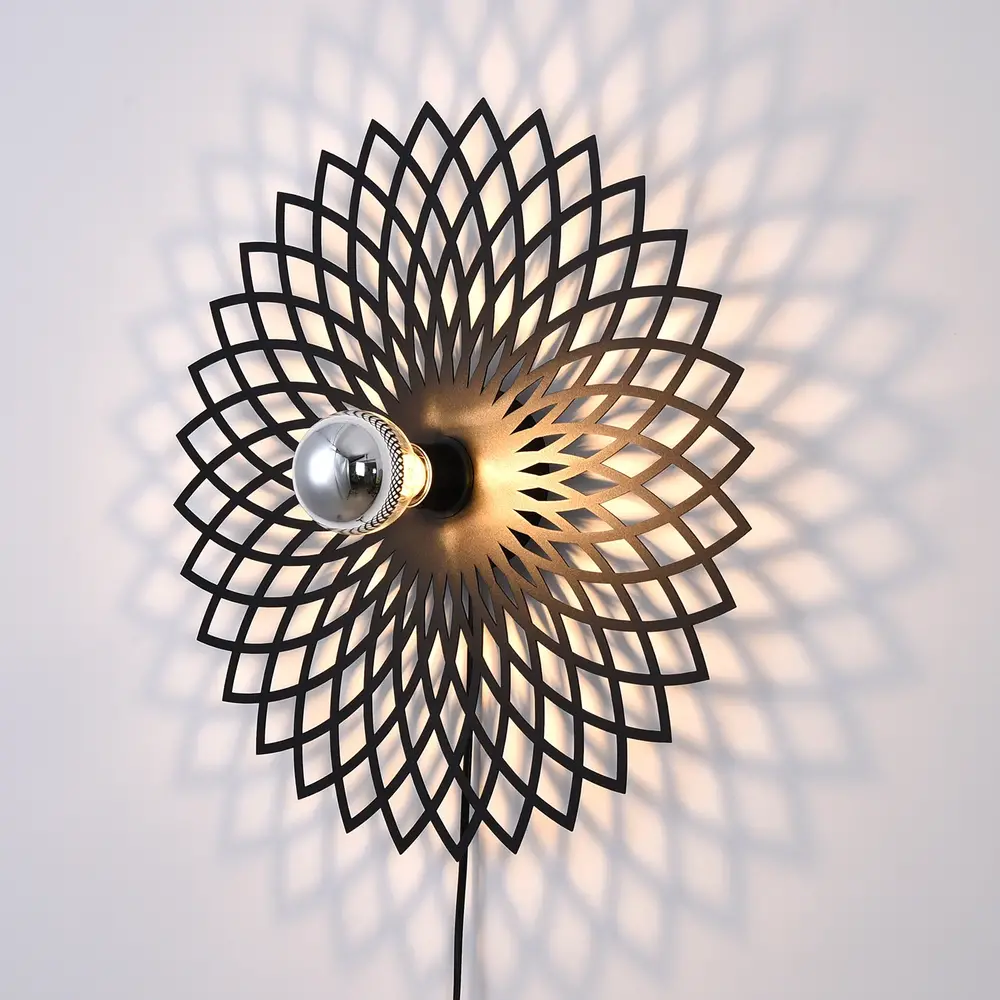 Ylumen Wandlamp Ombra Ø 50 cm zwart Ylumen Wandlamp Ombra Ø 50 cm zwart