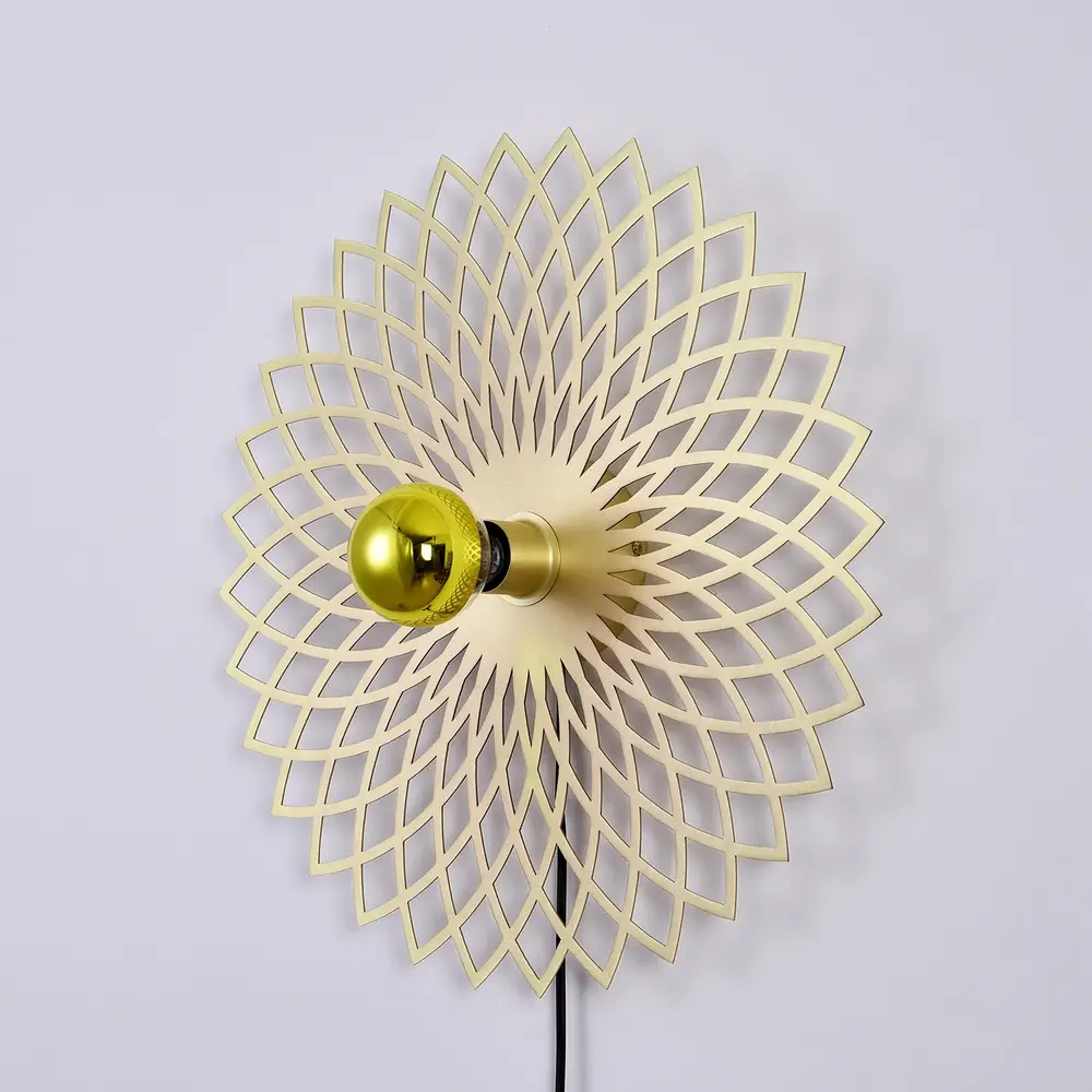 Ylumen Wandlamp Ombra Ø 50 cm mat goud Ylumen Wandlamp Ombra Ø 50 cm mat goud