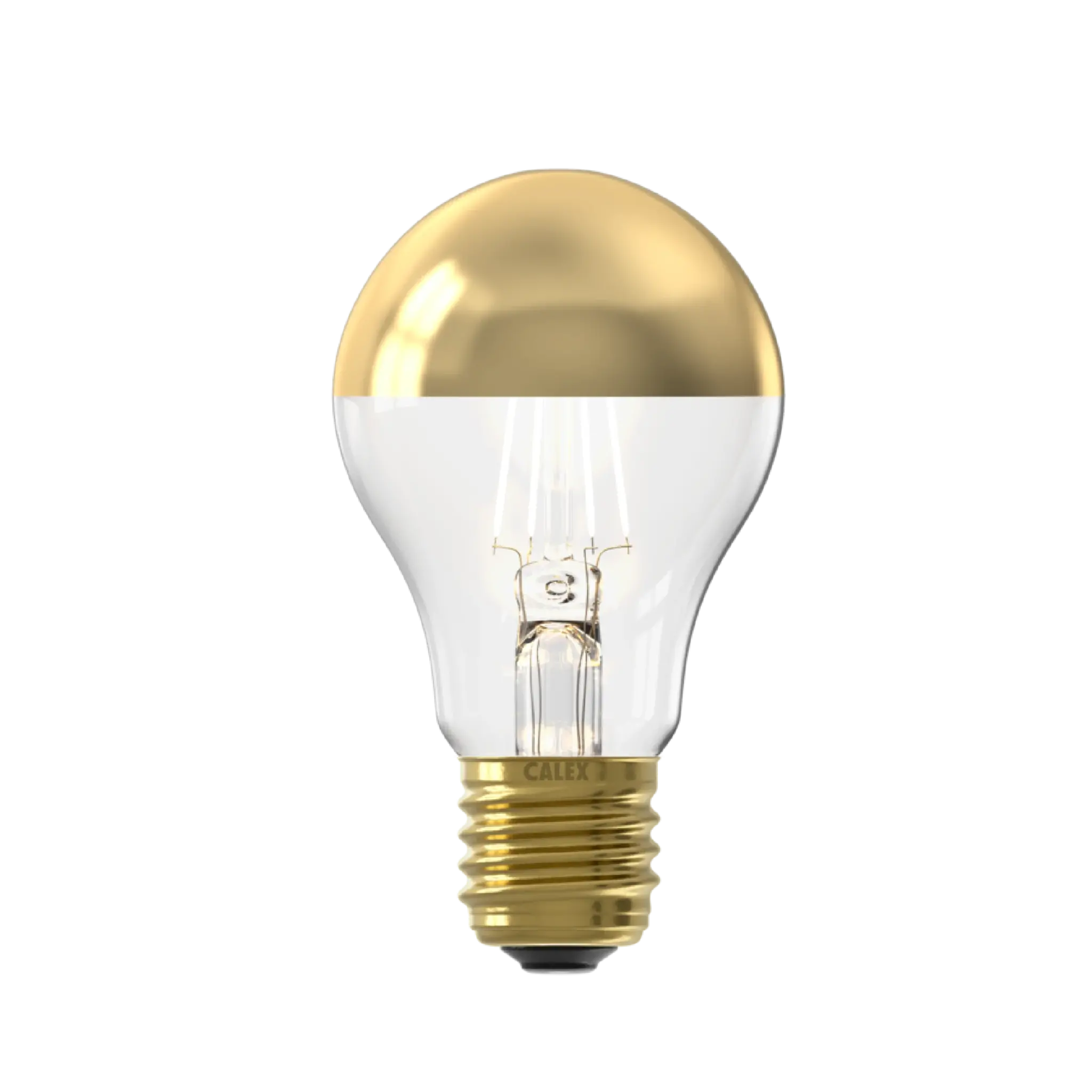 Calex LED E27 lamp 4 Watt kopspiegel mat goud filament
