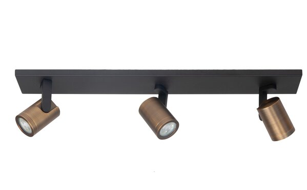 Highlight Spot HALO 3 lichts balk brons zwart Highlight Spot HALO 3 lichts balk brons zwart