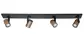 Spot HALO 4 lichts balk L 91 cm brons zwart Spot HALO 4 lichts balk L 91 cm brons zwart