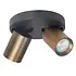 Spot Oliver 2 lichts rond brons zwart Spot Oliver 2 lichts rond brons zwart