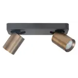 Highlight Spot Oliver 2 lichts balk brons zwart