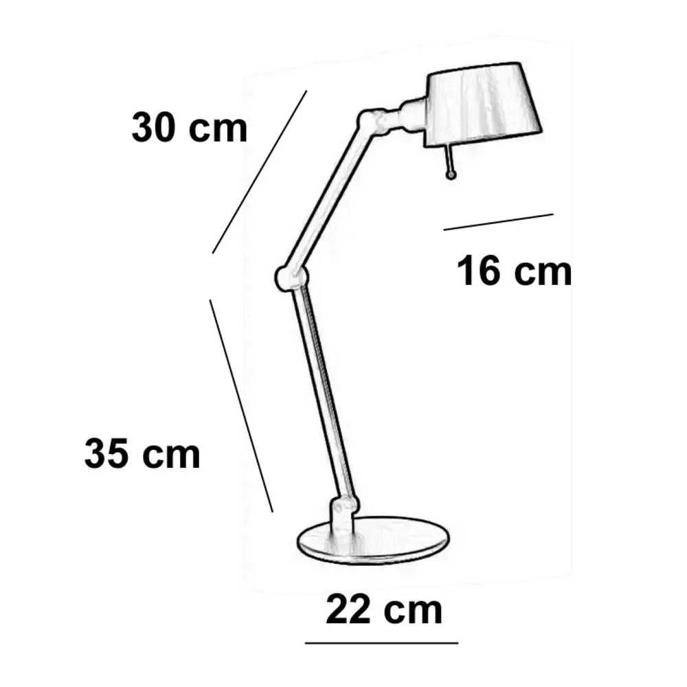 Freelight Tafellamp Sovrano H 60 cm zwart