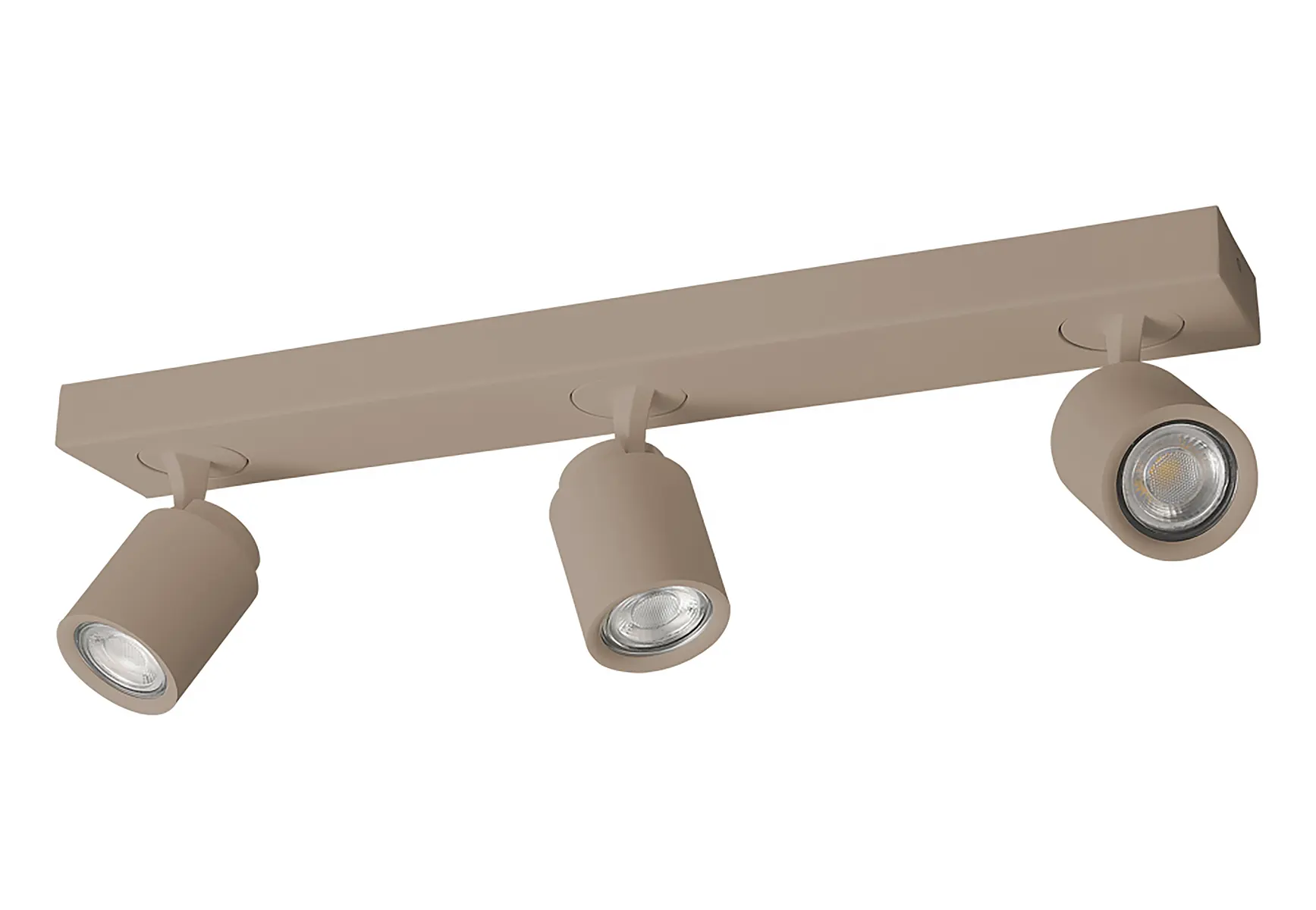 Freelight Spot Razza 3 lichts L 54 cm GU10 beige afbeelding