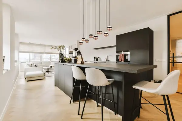 TRIO Select Hanglamp Orbit 8 lichts L 150 cm brons zwart TRIO Select Hanglamp Orbit 8 lichts L 150 cm brons zwart