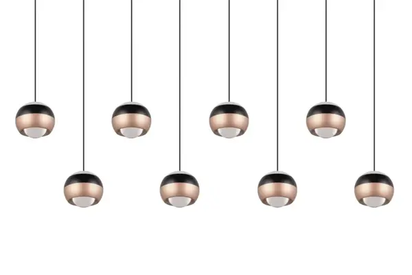 TRIO Select Hanglamp Orbit 8 lichts L 150 cm brons zwart TRIO Select Hanglamp Orbit 8 lichts L 150 cm brons zwart