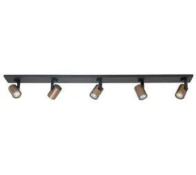 Highlight Spot HALO 5 lichts balk L 118 cm brons zwart Highlight Spot HALO 5 lichts balk L 118 cm brons zwart