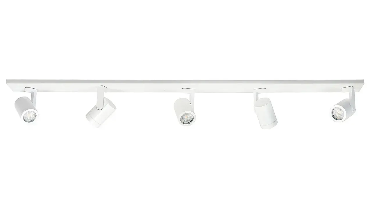 Highlight Spot HALO 5 lichts balk L 118 cm wit Highlight Spot HALO 5 lichts balk L 118 cm wit