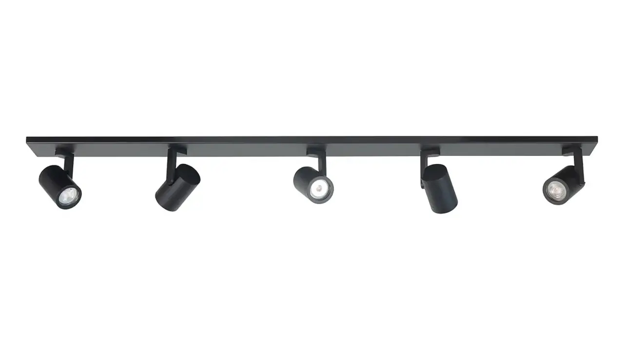 Highlight Spot HALO 5 lichts balk L 118 cm zwart Highlight Spot HALO 5 lichts balk L 118 cm zwart