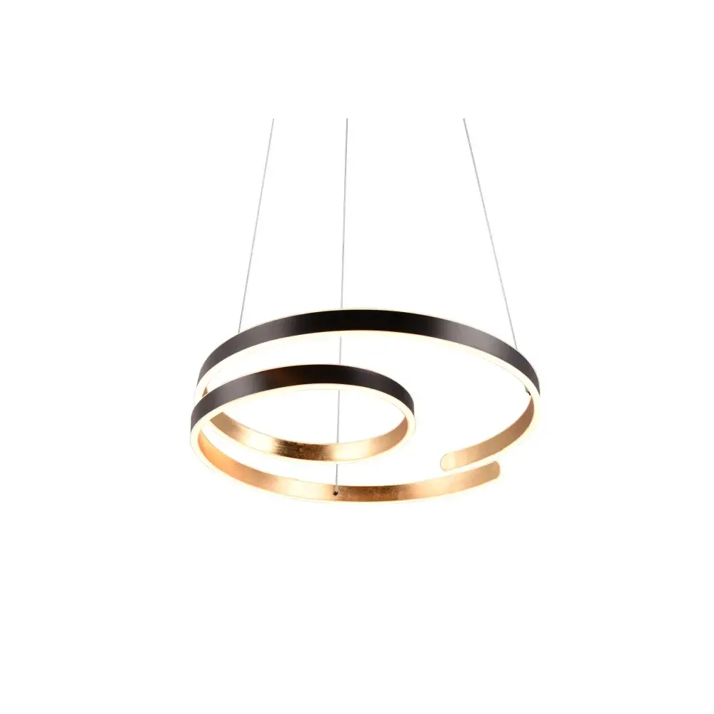 Trio Leuchten Hanglamp Marnie Ø 65 cm zwart goud Trio Leuchten Hanglamp Marnie Ø 65 cm zwart goud