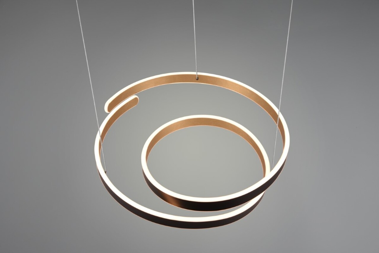 Trio Leuchten Hanglamp Marnie Ø 65 cm zwart goud Trio Leuchten Hanglamp Marnie Ø 65 cm zwart goud