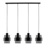 Freelight Hanglamp Chiasso 4 lichts L120 cm zwart Freelight Hanglamp Chiasso 4 lichts L120 cm zwart