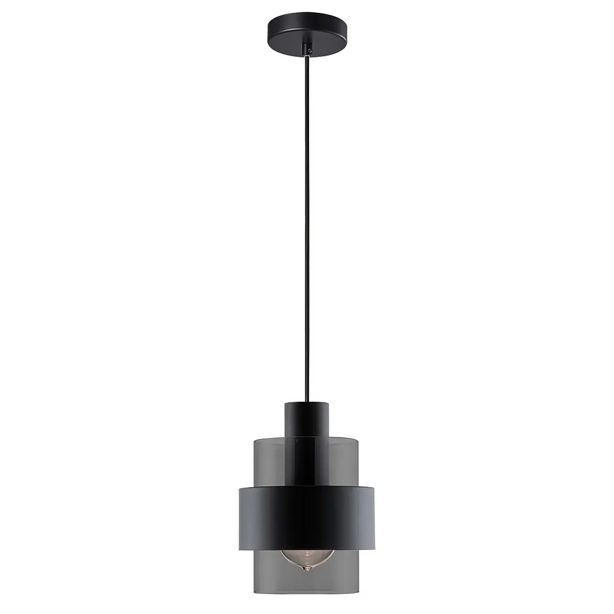 Freelight Hanglamp Chiasso 1 lichts Ø 14 cm zwart