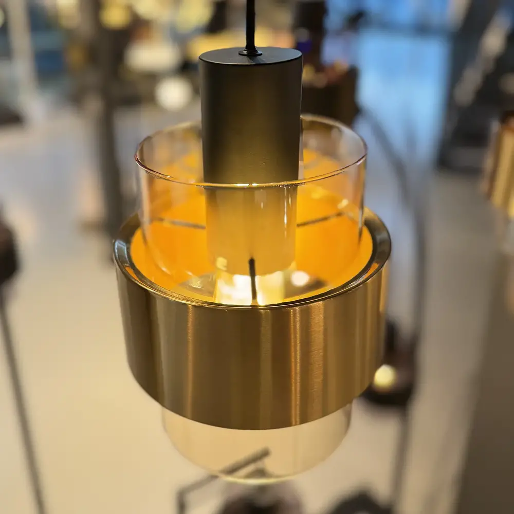 Freelight Hanglamp Chiasso 3 lichts Ø 35 cm zwart goud Freelight Hanglamp Chiasso 3 lichts Ø 35 cm zwart goud