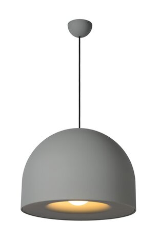 Lucide AKRON - Hanglamp - Ø 50 cm - 1xE27 - Grijs Lucide AKRON - Hanglamp - Ø 50 cm - 1xE27 - Grijs