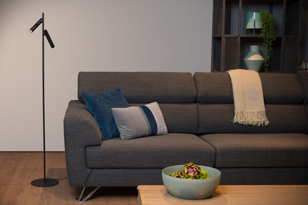 Lucide PHILON - Leeslamp - Ø 23 cm - LED Dimb. - 2x4,5W 3000K - Zwart