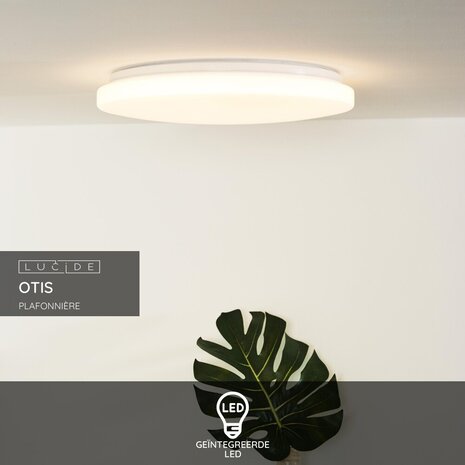 Lucide OTIS - Plafonnière - Ø 39 cm - LED - 1x32W 3000K - Opaal Lucide OTIS - Plafonnière - Ø 39 cm - LED - 1x32W 3000K - Opaal