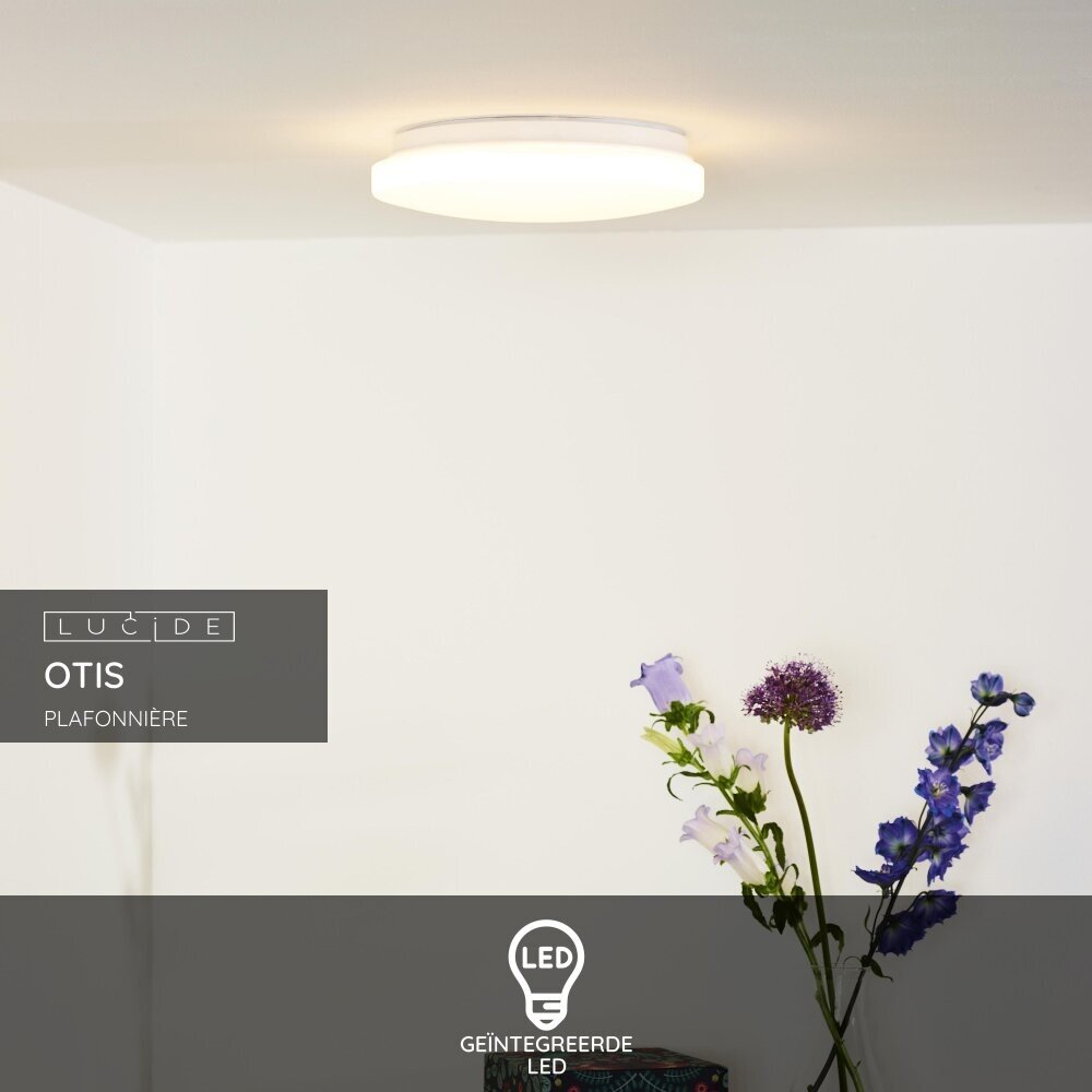 Lucide OTIS - Plafonnière - Ø 26 cm - LED - 1x14W 3000K - Opaal Lucide OTIS - Plafonnière - Ø 26 cm - LED - 1x14W 3000K - Opaal