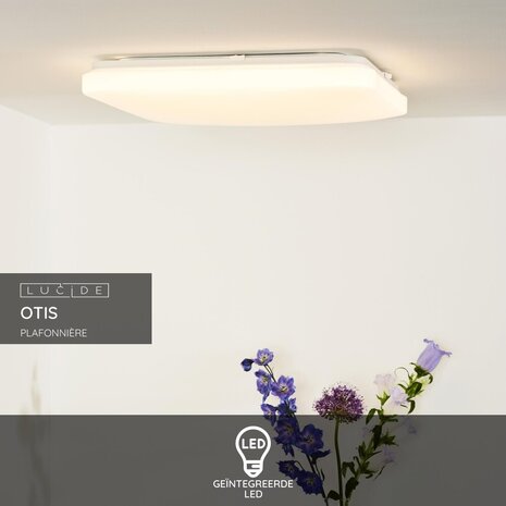 Lucide OTIS - Plafonnière - LED - 1x42W 3000K - Opaal Lucide OTIS - Plafonnière - LED - 1x42W 3000K - Opaal