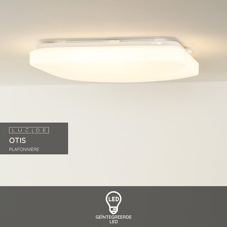 Lucide OTIS - Plafonnière - LED - 1x32W 3000K - Opaal Lucide OTIS - Plafonnière - LED - 1x32W 3000K - Opaal