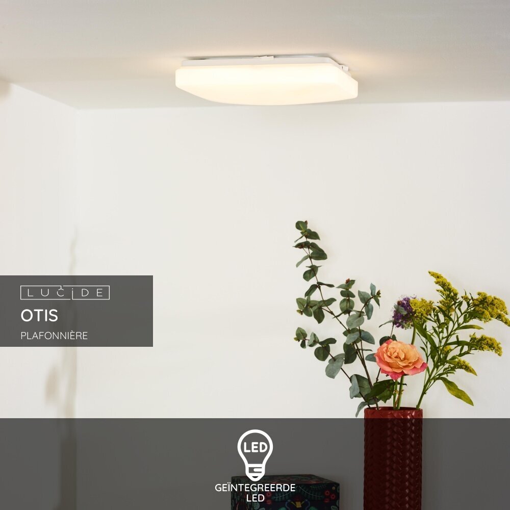 Lucide OTIS - Plafonnière - LED - 1x20W 3000K - Opaal