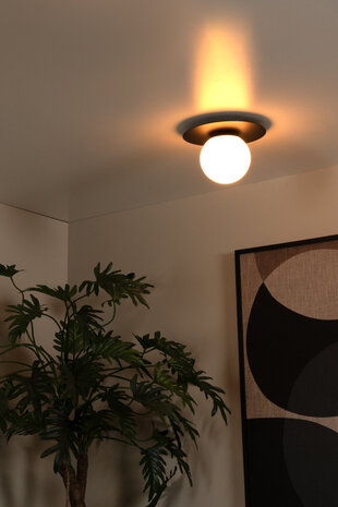 Lucide TRICIA - Plafonnière - Ø 25 cm - 1xE27 - Zwart Lucide TRICIA - Plafonnière - Ø 25 cm - 1xE27 - Zwart