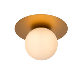 Lucide TRICIA - Plafonnière - Ø 25 cm - 1xE27 - Mat Goud / Messing
