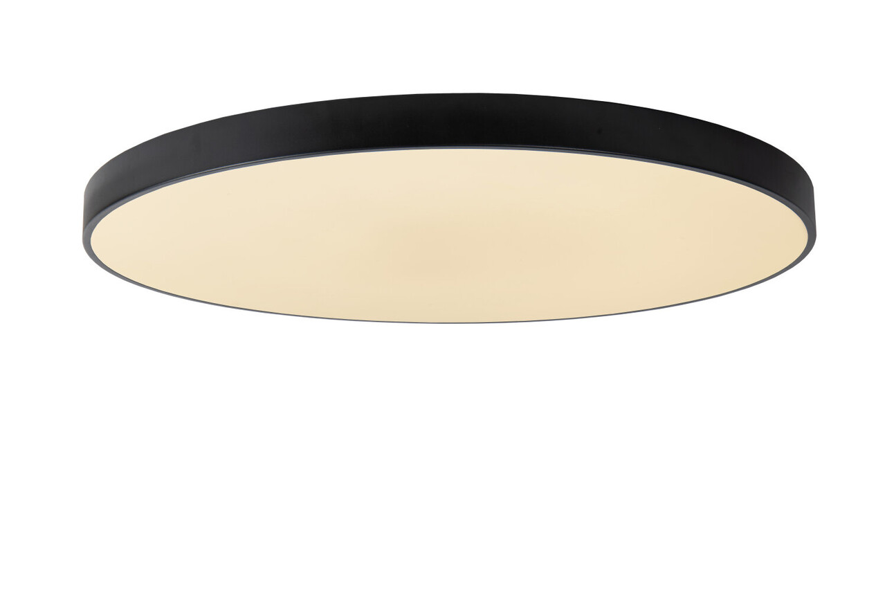 Lucide UNAR - Plafonnière - Ø 80 cm - LED 3 StepDim (Memory) - 1x80W 2700K - Zwart Lucide UNAR - Plafonnière - Ø 80 cm - LED 3 StepDim (Memory) - 1x80W 2700K - Zwart