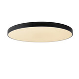 Lucide UNAR - Plafonnière - Ø 80 cm - LED 3 StepDim (Memory) - 1x80W 2700K - Zwart