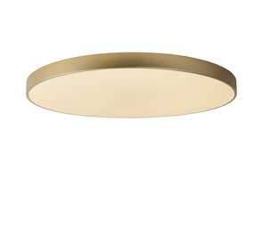 Lucide UNAR - Plafonnière - Ø 80 cm - LED 3 StepDim (Memory) - 1x80W 2700K - Mat Goud / Messing Lucide UNAR - Plafonnière - Ø 80 cm - LED 3 StepDim (Memory) - 1x80W 2700K - Mat Goud / Messing
