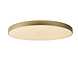 Lucide UNAR - Plafonnière - Ø 80 cm - LED 3 StepDim (Memory) - 1x80W 2700K - Mat Goud / Messing