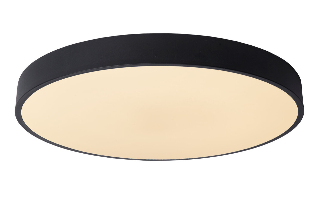 Lucide UNAR - Plafonnière - Ø 49,5 cm - LED 3 StepDim (Memory) - 1x36W 2700K - Zwart Lucide UNAR - Plafonnière - Ø 49,5 cm - LED 3 StepDim (Memory) - 1x36W 2700K - Zwart