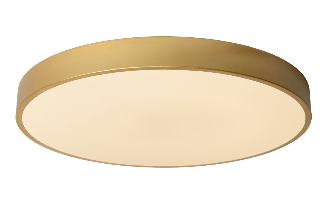 Lucide UNAR - Plafonnière - Ø 49,5 cm - LED 3 StepDim (Memory) - 1x36W 2700K - Mat Goud / Messing Lucide UNAR - Plafonnière - Ø 49,5 cm - LED 3 StepDim (Memory) - 1x36W 2700K - Mat Goud / Messing