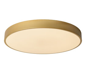 Lucide UNAR - Plafonnière - Ø 49,5 cm - LED 3 StepDim (Memory) - 1x36W 2700K - Mat Goud / Messing Lucide UNAR - Plafonnière - Ø 49,5 cm - LED 3 StepDim (Memory) - 1x36W 2700K - Mat Goud / Messing