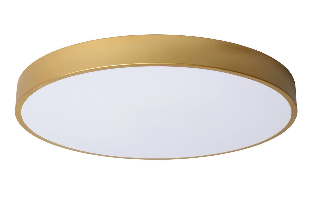 Lucide UNAR - Plafonnière - Ø 49,5 cm - LED 3 StepDim (Memory) - 1x36W 2700K - Mat Goud / Messing Lucide UNAR - Plafonnière - Ø 49,5 cm - LED 3 StepDim (Memory) - 1x36W 2700K - Mat Goud / Messing