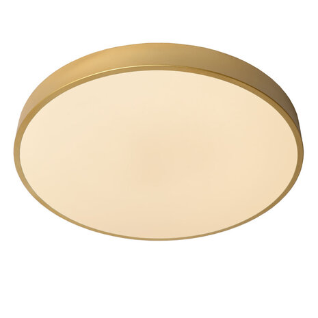 Lucide UNAR - Plafonnière - Ø 49,5 cm - LED 3 StepDim (Memory) - 1x36W 2700K - Mat Goud / Messing Lucide UNAR - Plafonnière - Ø 49,5 cm - LED 3 StepDim (Memory) - 1x36W 2700K - Mat Goud / Messing