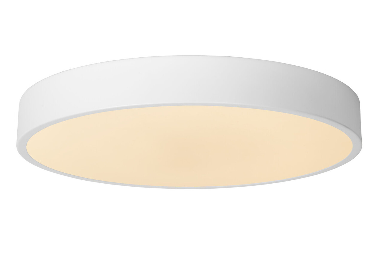 Lucide UNAR - Plafonnière - Ø 39,5 cm - LED 3 StepDim (Memory) - 1x24W 2700K - Wit Lucide UNAR - Plafonnière - Ø 39,5 cm - LED 3 StepDim (Memory) - 1x24W 2700K - Wit