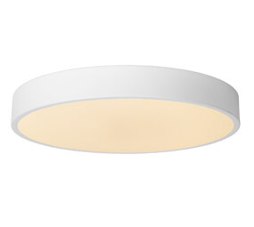 Lucide UNAR - Plafonnière - Ø 39,5 cm - LED 3 StepDim (Memory) - 1x24W 2700K - Wit