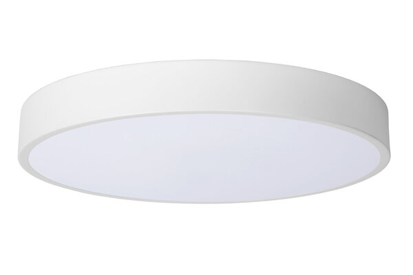 Lucide UNAR - Plafonnière - Ø 39,5 cm - LED 3 StepDim (Memory) - 1x24W 2700K - Wit Lucide UNAR - Plafonnière - Ø 39,5 cm - LED 3 StepDim (Memory) - 1x24W 2700K - Wit