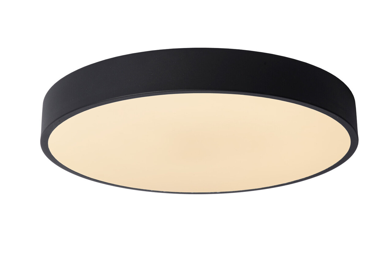 Lucide UNAR - Plafonnière - Ø 39,5 cm - LED 3 StepDim (Memory) - 1x24W 2700K - Zwart Lucide UNAR - Plafonnière - Ø 39,5 cm - LED 3 StepDim (Memory) - 1x24W 2700K - Zwart