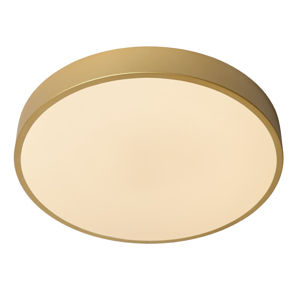 Lucide UNAR - Plafonnière - Ø 39,5 cm - LED 3 StepDim (Memory) - 1x24W 2700K - Mat Goud / Messing