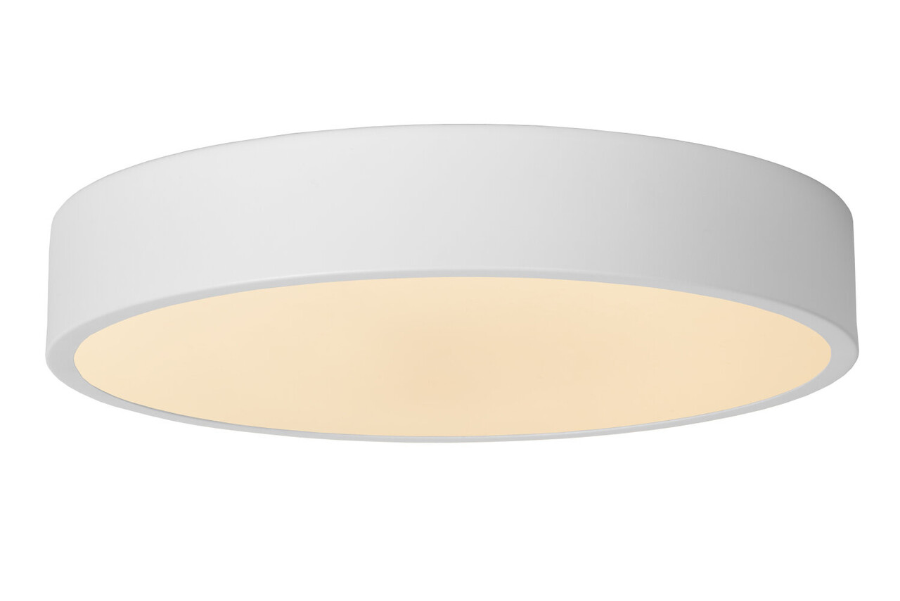 Lucide UNAR - Plafonnière - Ø 30 cm - LED 3 StepDim (Memory) - 1x18W 2700K - Wit Lucide UNAR - Plafonnière - Ø 30 cm - LED 3 StepDim (Memory) - 1x18W 2700K - Wit