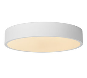 Lucide UNAR - Plafonnière - Ø 30 cm - LED 3 StepDim (Memory) - 1x18W 2700K - Wit Lucide UNAR - Plafonnière - Ø 30 cm - LED 3 StepDim (Memory) - 1x18W 2700K - Wit