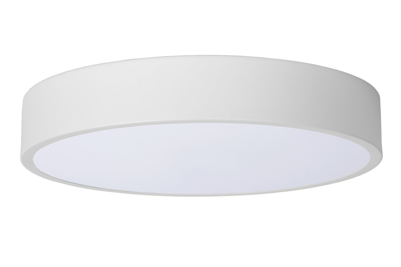 Lucide UNAR - Plafonnière - Ø 30 cm - LED 3 StepDim (Memory) - 1x18W 2700K - Wit Lucide UNAR - Plafonnière - Ø 30 cm - LED 3 StepDim (Memory) - 1x18W 2700K - Wit