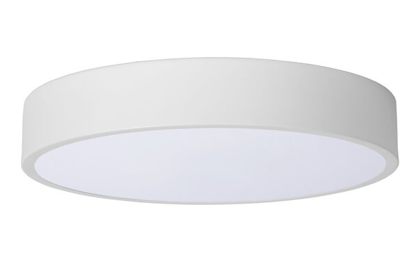 Lucide UNAR - Plafonnière - Ø 30 cm - LED 3 StepDim (Memory) - 1x18W 2700K - Wit Lucide UNAR - Plafonnière - Ø 30 cm - LED 3 StepDim (Memory) - 1x18W 2700K - Wit