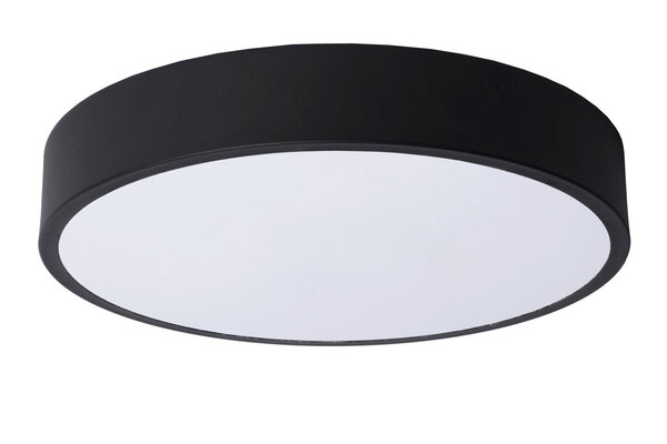 Lucide UNAR - Plafonnière - Ø 30 cm - LED 3 StepDim (Memory) - 1x18W 2700K - Zwart Lucide UNAR - Plafonnière - Ø 30 cm - LED 3 StepDim (Memory) - 1x18W 2700K - Zwart
