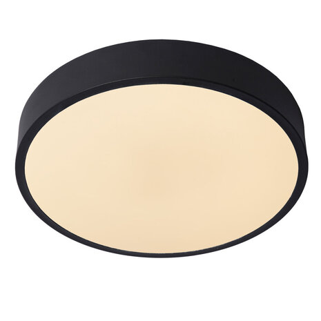 Lucide UNAR - Plafonnière - Ø 30 cm - LED 3 StepDim (Memory) - 1x18W 2700K - Zwart Lucide UNAR - Plafonnière - Ø 30 cm - LED 3 StepDim (Memory) - 1x18W 2700K - Zwart