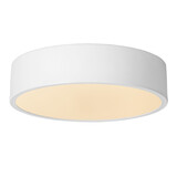 Lucide UNAR - Plafonnière - Ø 20 cm - LED 3 StepDim (Memory) - 1x12W 2700K - Wit